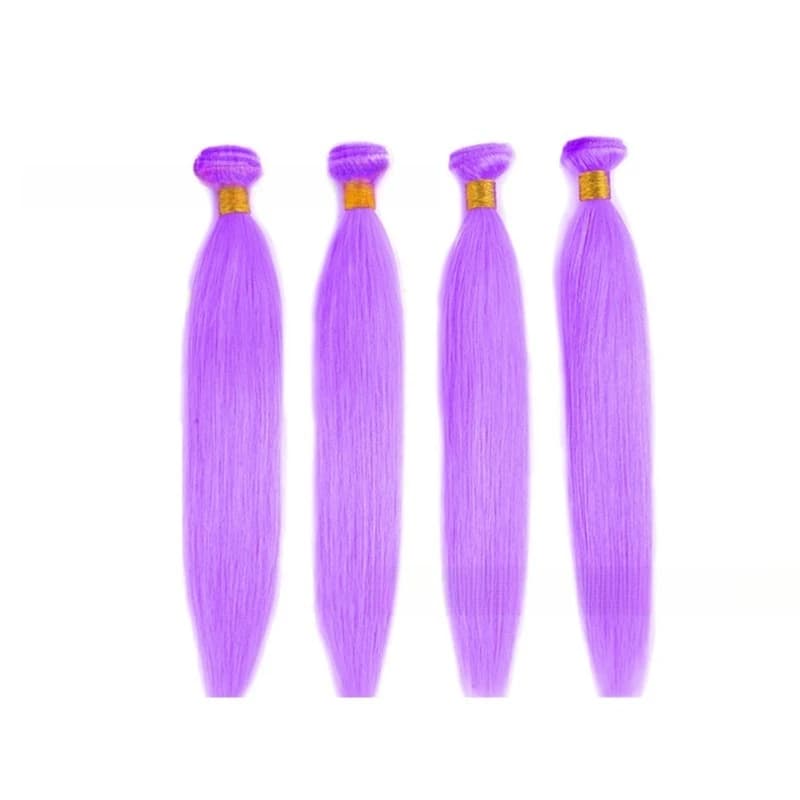 Hair curtain hair block Light purple Light purple real hair