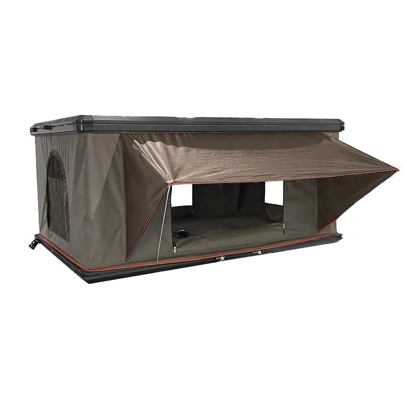 4-Person Aluminum Hard Shell Rooftop Tent, Outdoor Camping & Hiking Gear