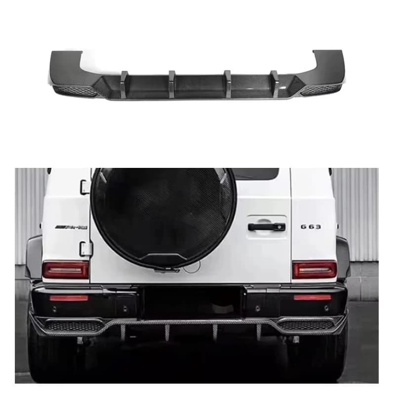 Oem Dry Carbon Fiber Rear Diffuser for Mercedes-Benz W464 2018+ Rear Bumper Lip