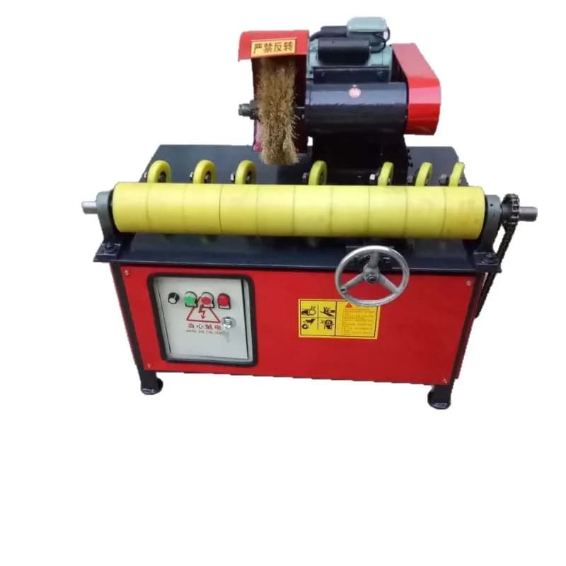 Small vertical straight tube polishing machine, stainless steel tube round tube grinding and rust removal machine