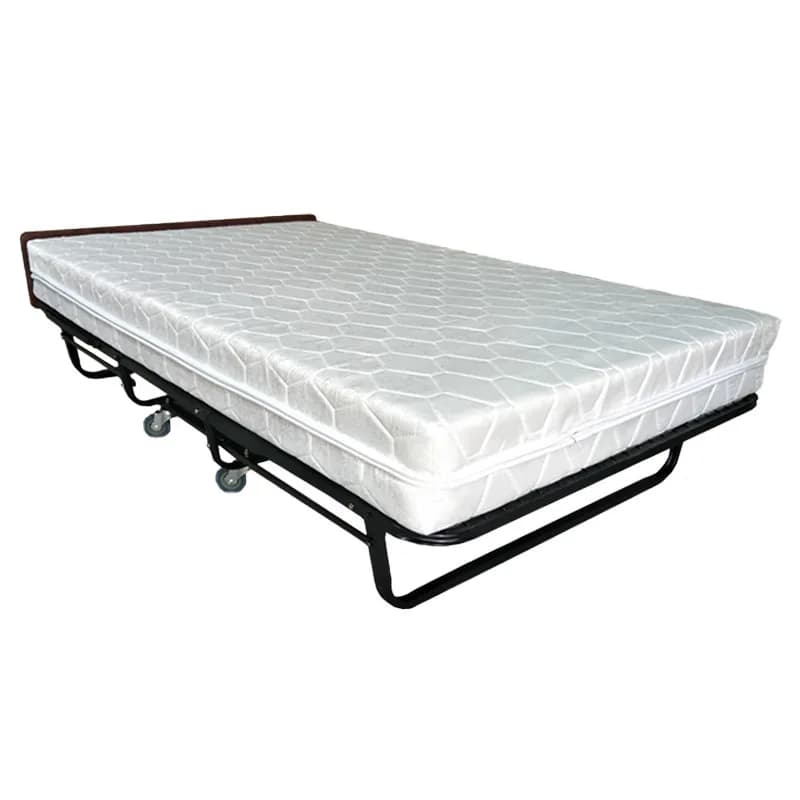 YJQ hotel special folding bed hotel double metal spring household metal folding bed