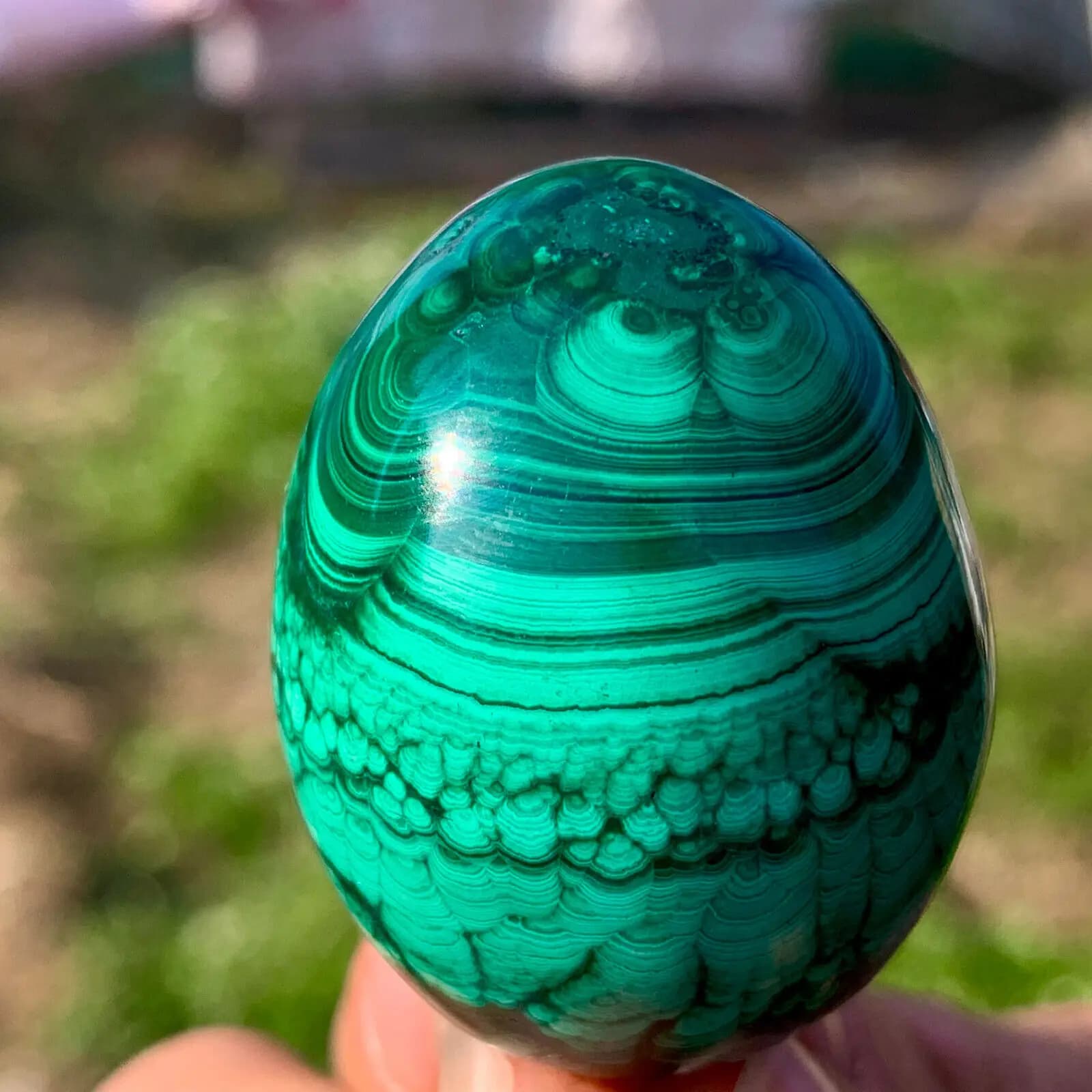 Natural Malachite Dinosaur Eggs, Quartz Crystal Mineral Reiki Healing, Demagnetization, Energy Eggs