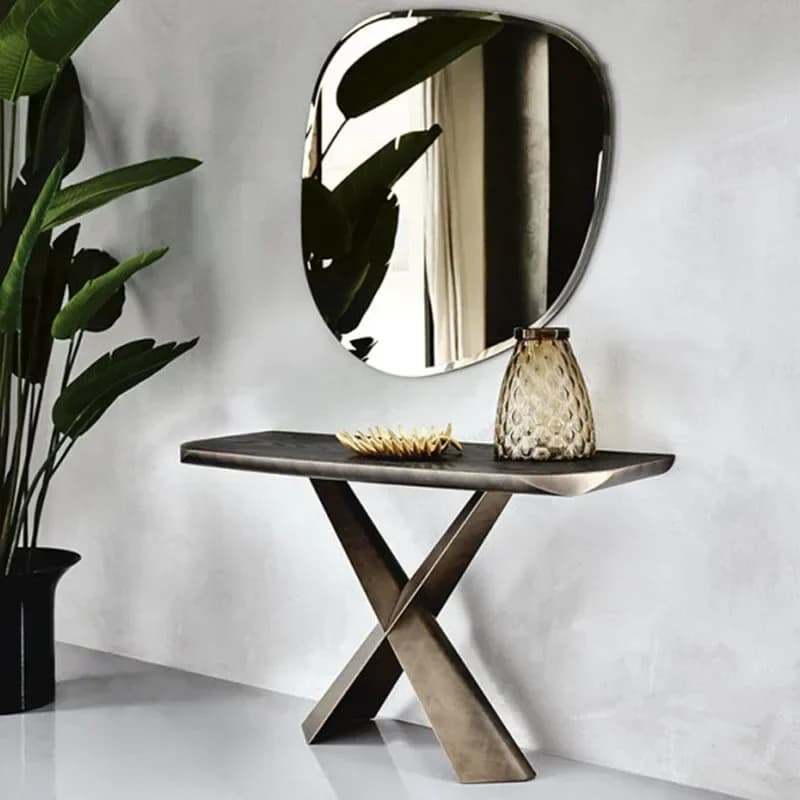 Stainless steel art entrance table
