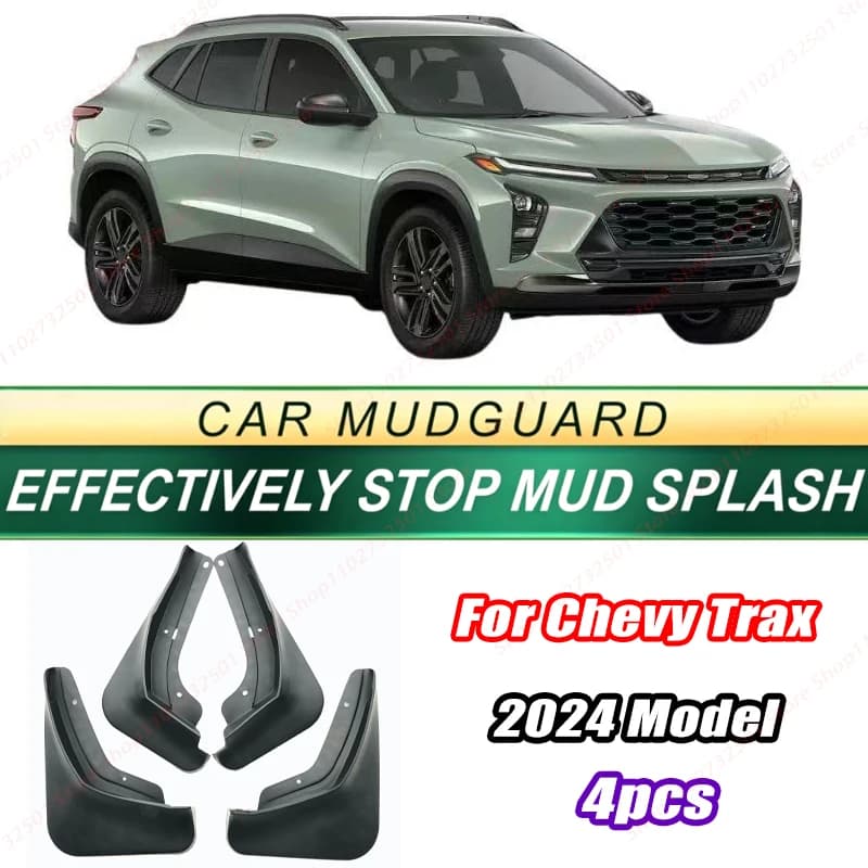 For Chevy Trax 2024 Model 4PCS Front Rear Mud Flaps Splash Guards Fender Mudguards Auto Accessories