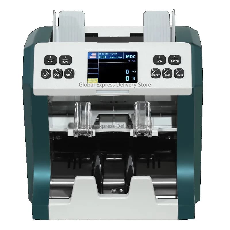 Bank Grade Display Multi-Currency Money Counter Built-in Print Feature for Mixed Denomination Bill Counters