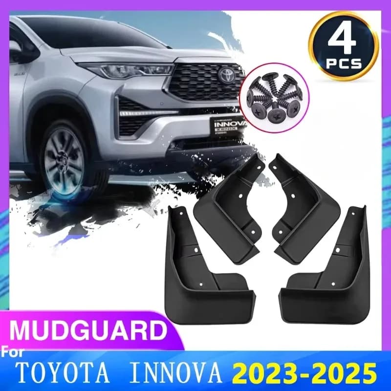 4x for Toyota Innova 2023 AG10 Kijang Innova Zenix Suzuki Invicto 2024 2025 Mud Flaps Splash Guards Mudguards Parts Accessories