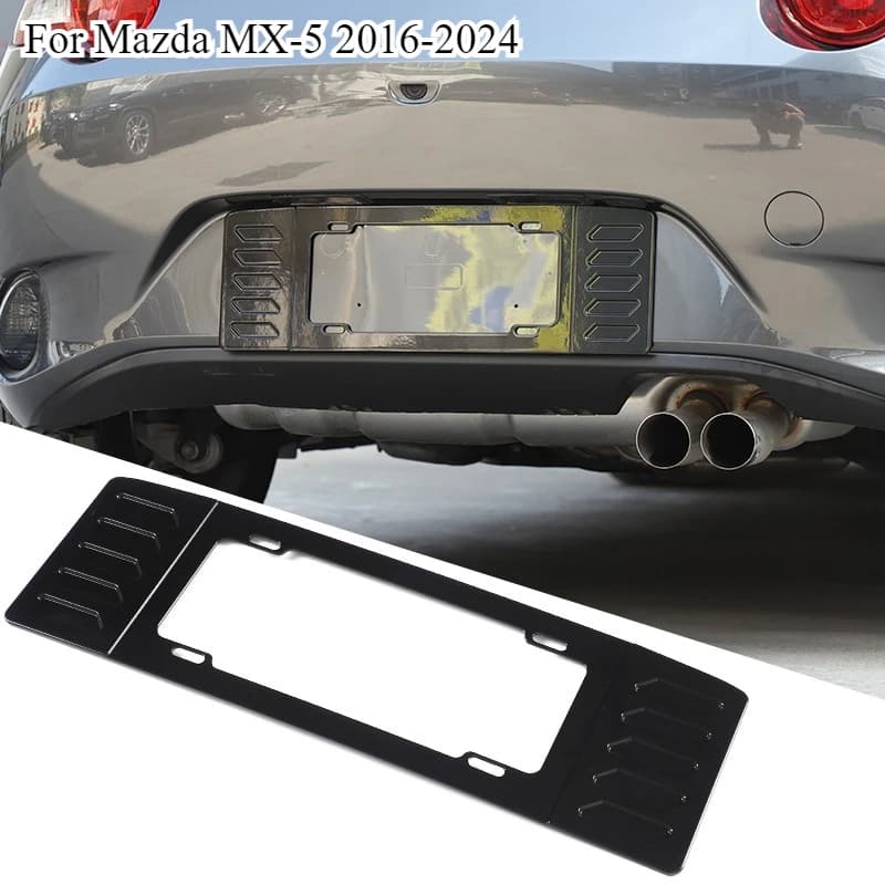 Aluminum Alloy Car Rear Bumper License Plate Holder License Plate Bracket For Mazda MX-5 MX5 Miata ND 2016-2024 Accessories