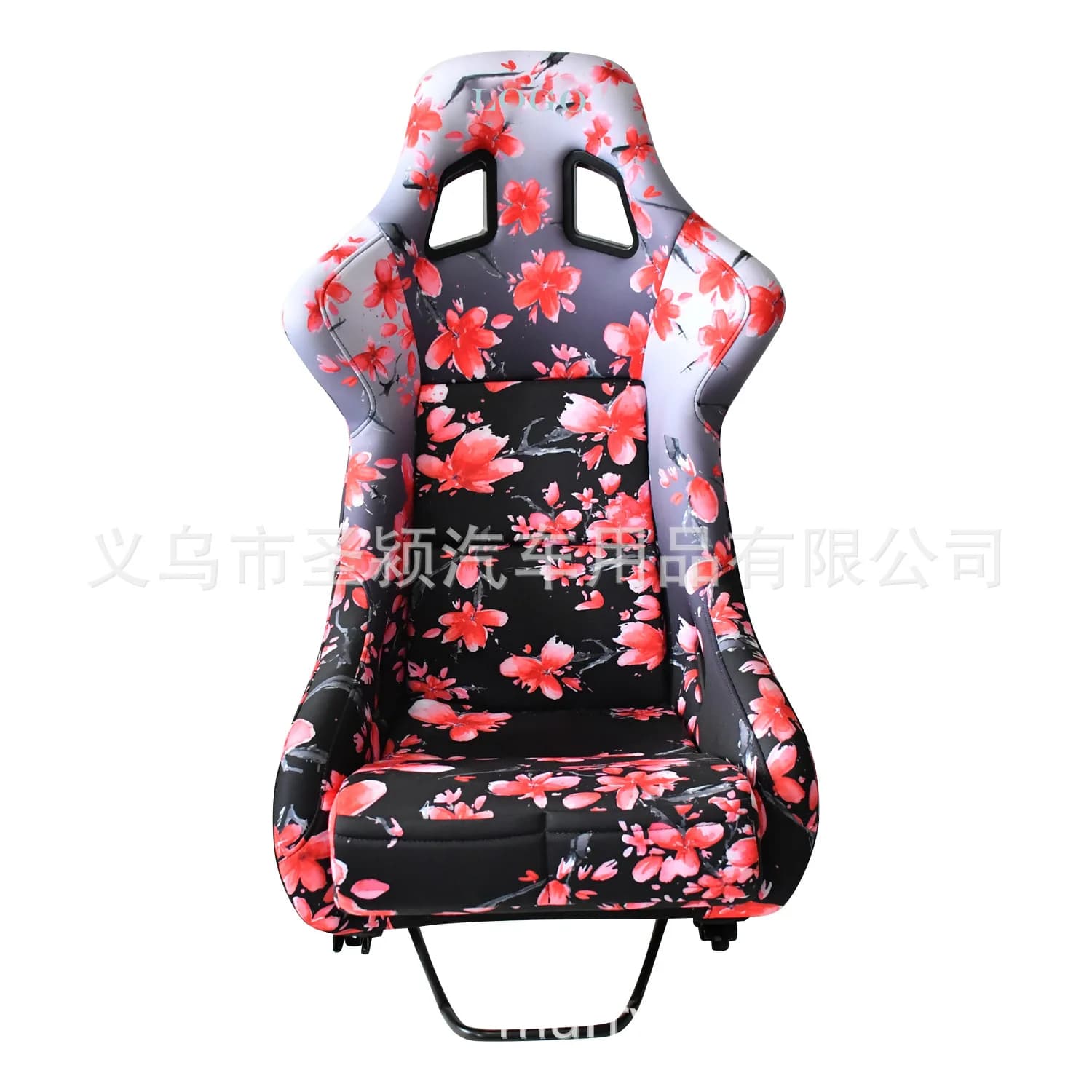 LMM custom modified seat integrated suede cherry blossom flash red fiberglass sports universal