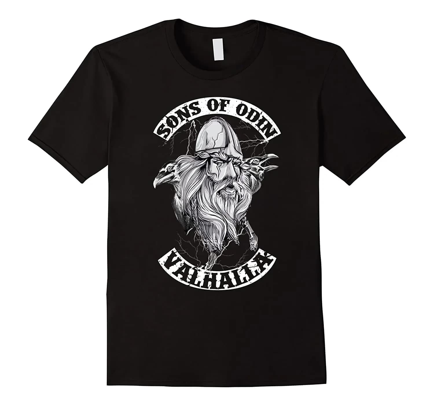 Nordic warriors – Valhalla T-Shirt. Summer Cotton Short Sleeve O-Neck Mens T Shirt New S-3XL