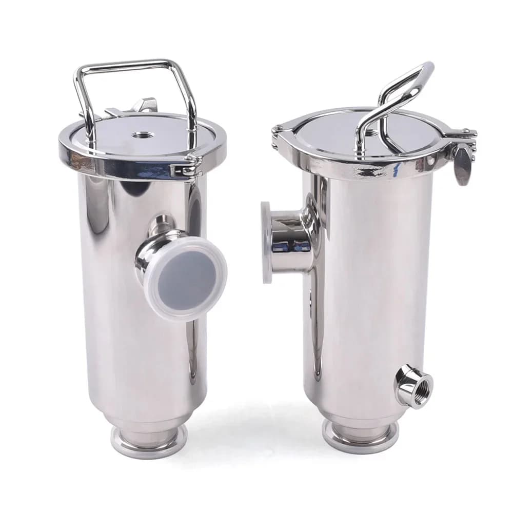 High temperature 316L stainless steel filter for food and beverage pasteurization system