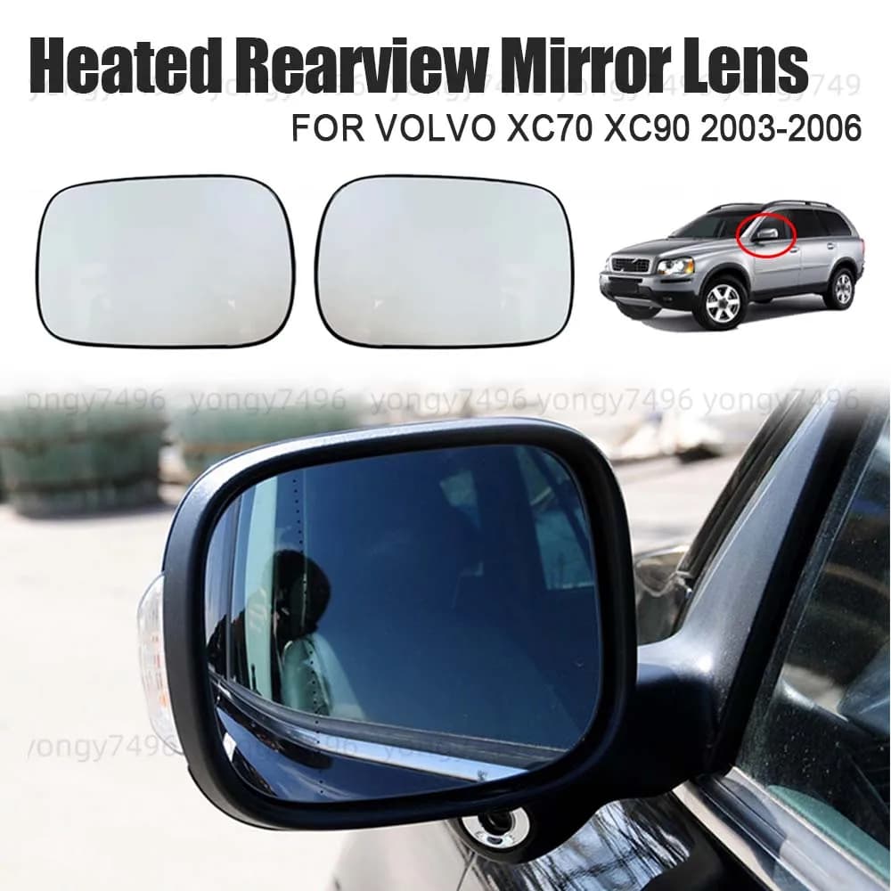 Car Upgrade Heated Rearview Mirror Lens FOR VOLVO XC70 XC90 2003 2004 2005 2006 Cars Accessories Mirrored Glass Replace Styling