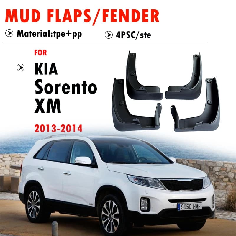 For KIA Sorento XM 2013 2014 Mudguard Fender Mud Flap Guards Splash Mudflaps Car Accessories Front Rear 4pcs