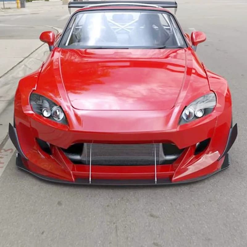 High Quality Tuning Resin Body Kit Front Bumper Side Skirts Fender Flares Rear Spoiler Lip Vents for S2000