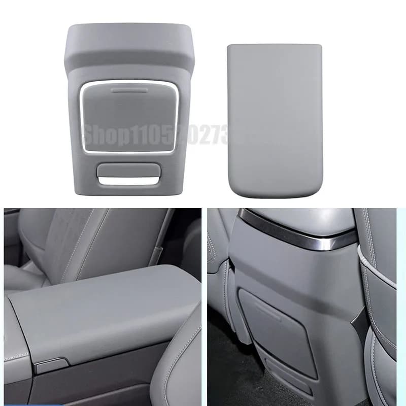 Original Car Leather Central Armrest Box Cover Rear Vent Anti Kick Mat for ZEEKR 7X Interior Accessories 2024 2025 2026