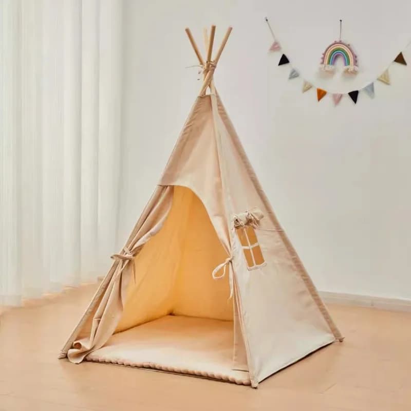Play Tent Portable Teepee Tent Large Play House for Children Tents Wigwam Child Tipi Room Decoration