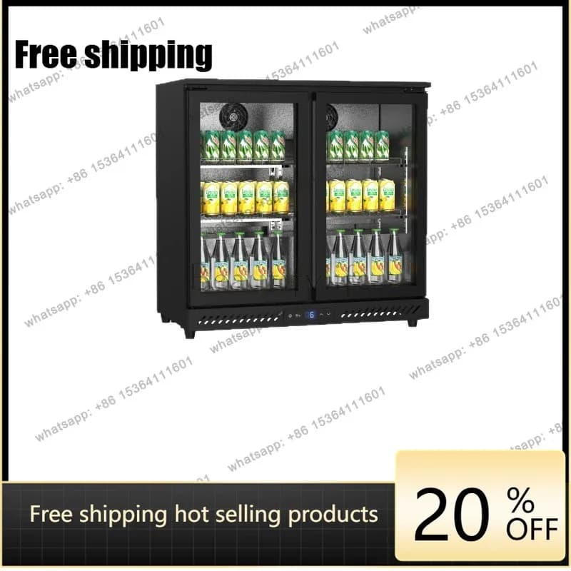 YJ Undercounter Bar Refrigerator Embedded Beer Cooler Commercial Fresh Keeping Fridge For Milk Tea Shop Bar Use