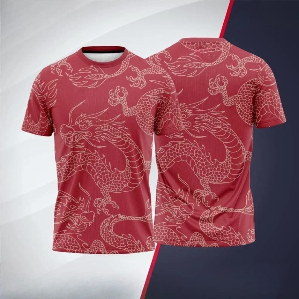Boutique Sports T-Shirt Casual Ready NEW FASHION Shirt Fashion Loose Badminton 3D Printed Men'S D Short Sleeve Top