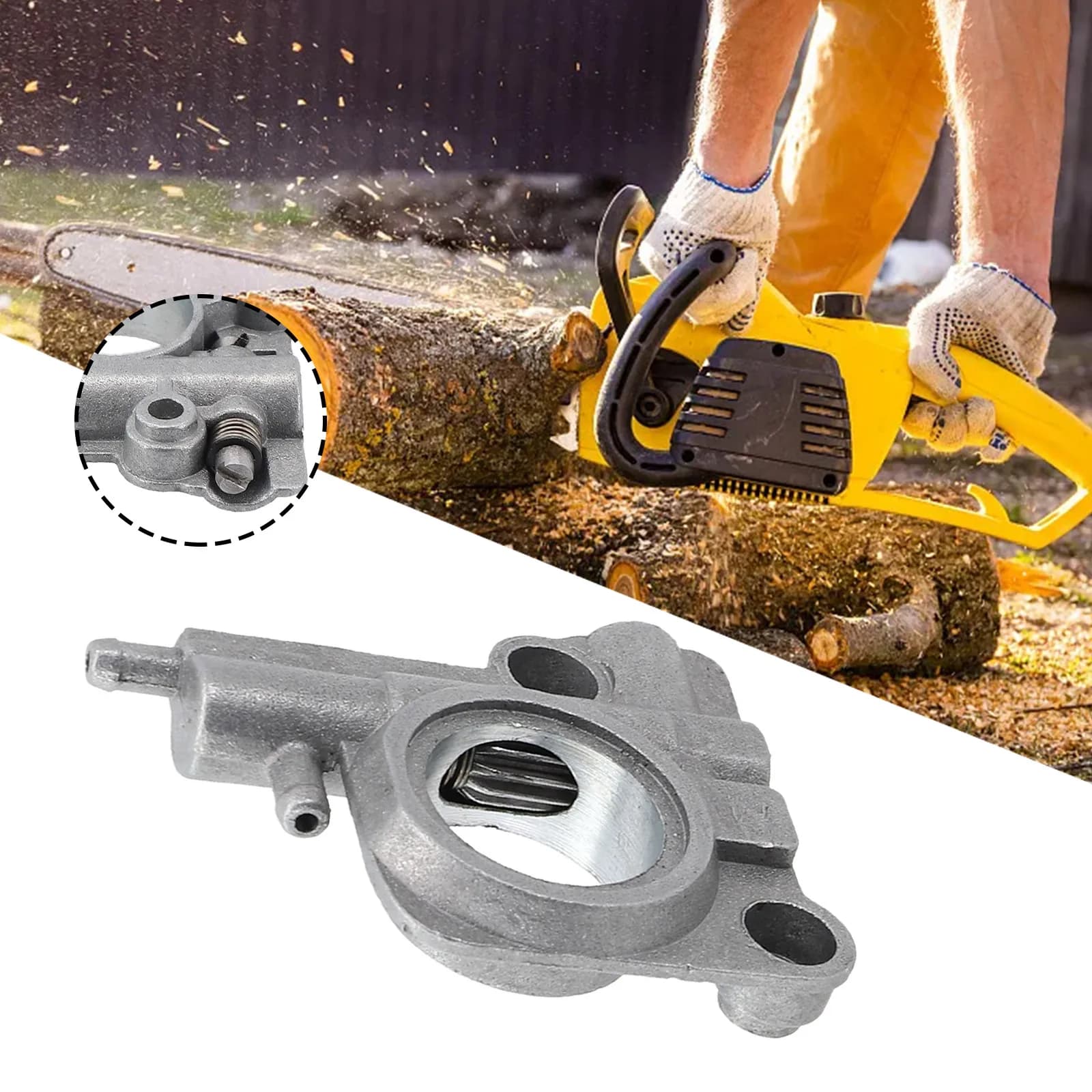 CS350 Oil Pump & Worm For ECHO CS260 CS270 CS271 CS280 CS320 CS351 CS355T CS2600 TOPSUN 16" 3600 CHIANSAW 36CC CHAIN SAW Part