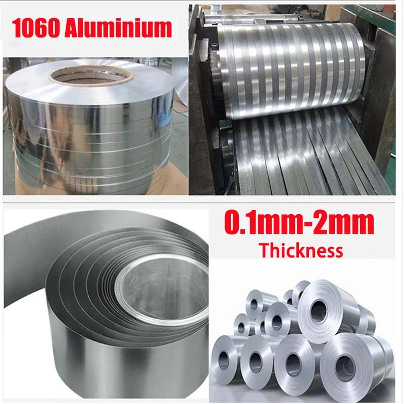 1060 Aluminum Strip Thickness 0.1mm 0.15mm 0.2mm 0.3mm 0.4mm 0.5mm 0.6mm 0.8mm 1mm 1.2mm 1.5mm 2mm Width 5mm-100mm Aluminum Roll