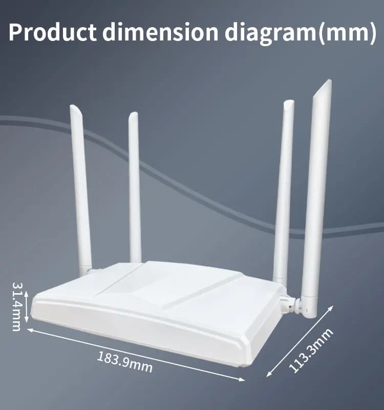 Long Range 300M 2.4G WiFi Router 4 LAN/1 WAN High Gain Antenna 300Mbps Home Wireless