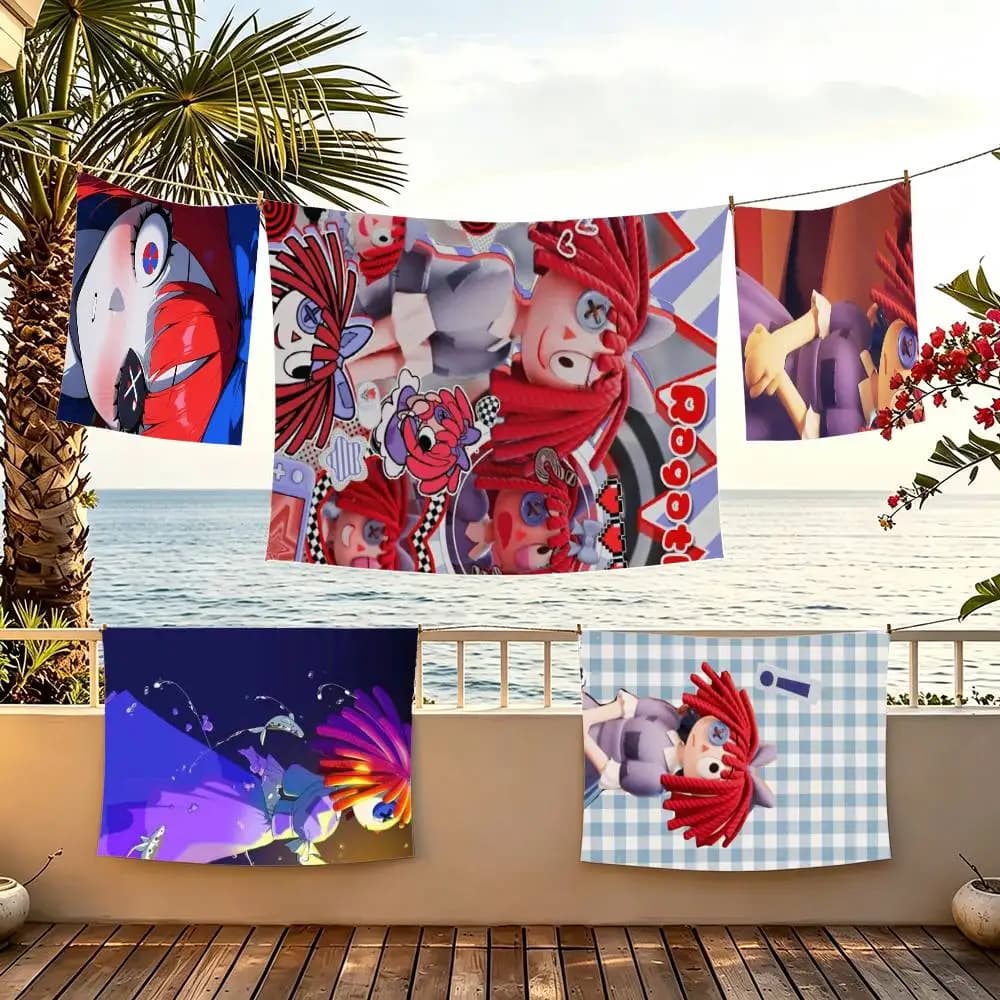 Anime R-Ragatha flag For Camping Party Picnic Studio Booth Background Wall Interior Decoration Banner