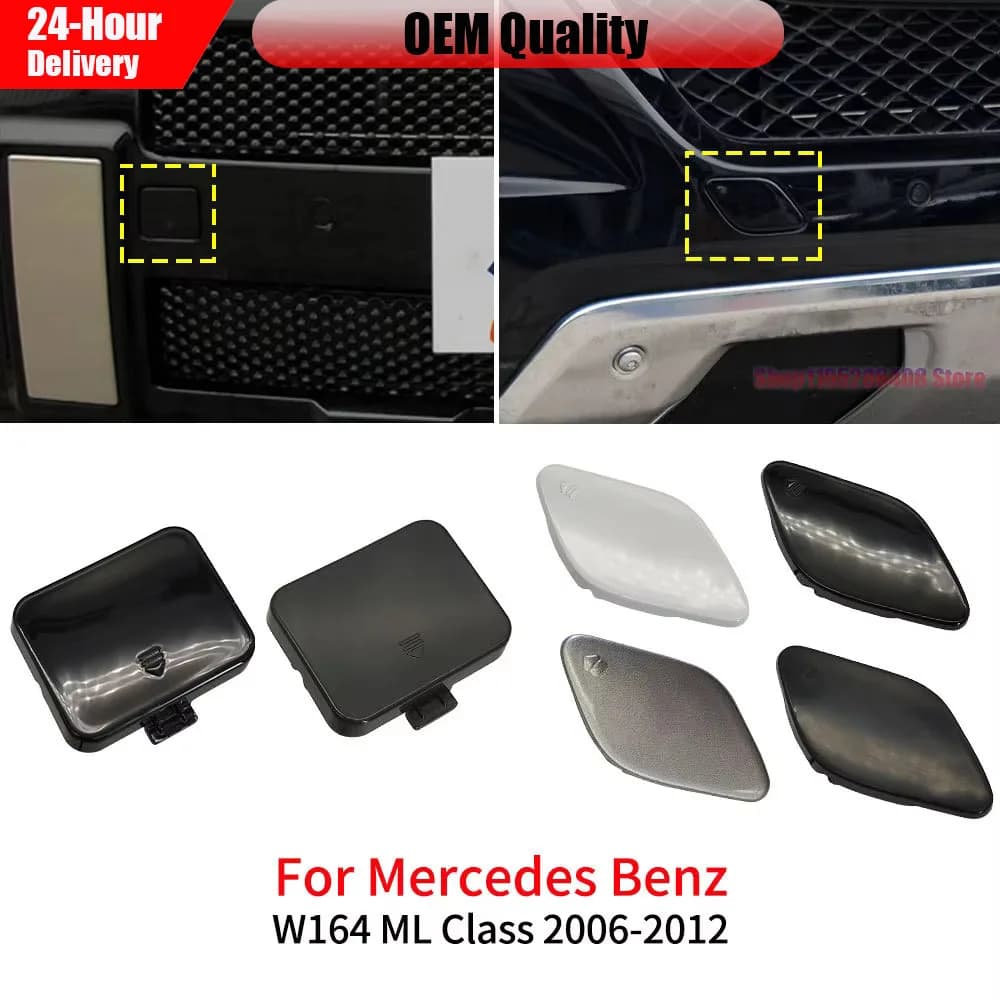 Headlight Cleaning Washer Jet Nozzle Cover Cap Replacement For Mercedes-Benz W156 GLA-Class, For 2013-2016 GLA200 Front Bumper
