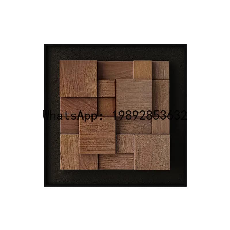 PYJ black walnut three-dimensional porch decoration antique counter sandstone solid wood restaurant hanging painting