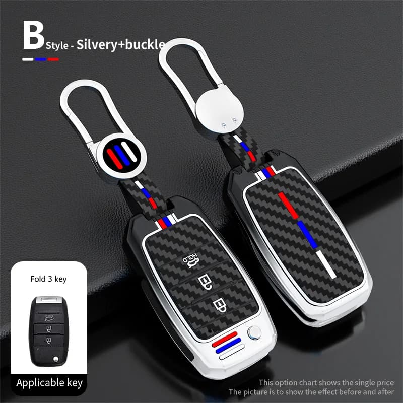 Zinc Alloy Car Flip Key Case Cover Shell For KIA Rio 3 Ceed Cerato K2 K3 K4 Sportage Picanto Optima Sorento Forte Stinger