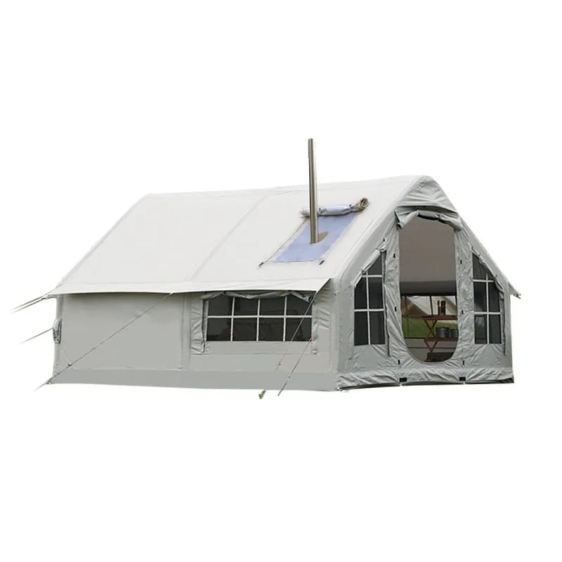 Outdoor inflatable tent large space integrated rainproof camping free automatic tent