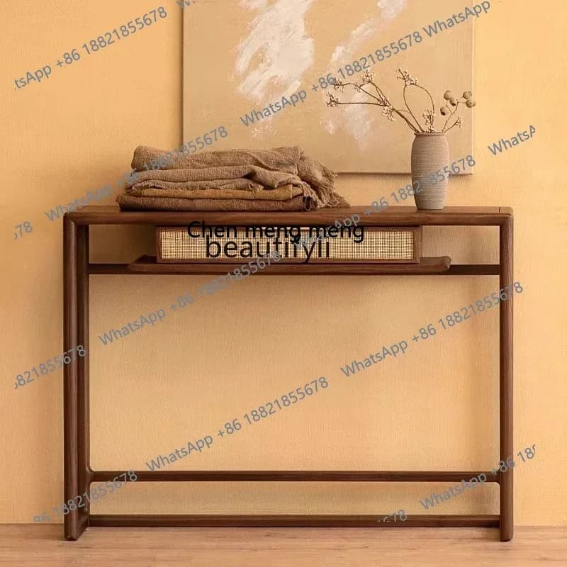 ss 8617North American black walnut entrance table Chinese furniture   Buddha table, simple and modern table