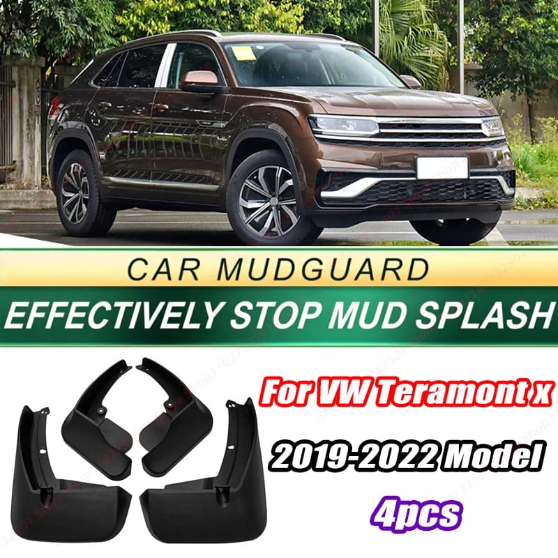 For VW Teramont x 2019-2022 Model 4PCS Front Rear Mud Flaps Splash Guards Fender Mudguards Auto Accessories