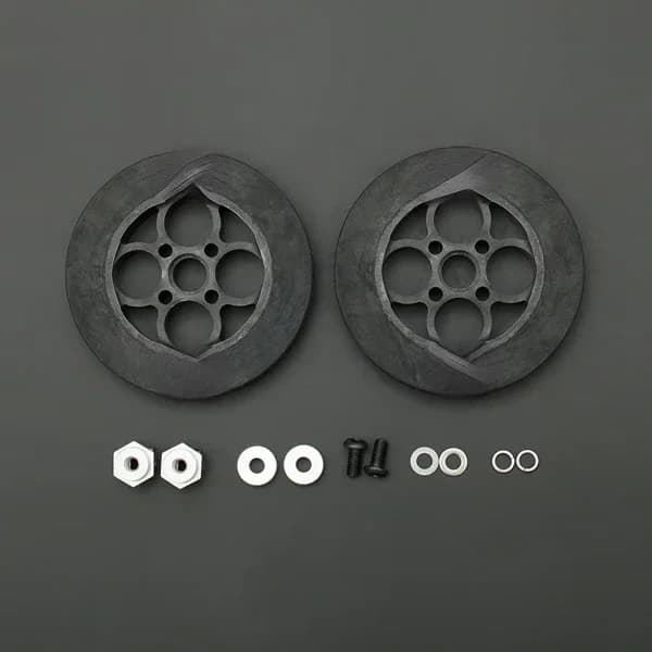 136×24mm rubber tire set HCR robot parts