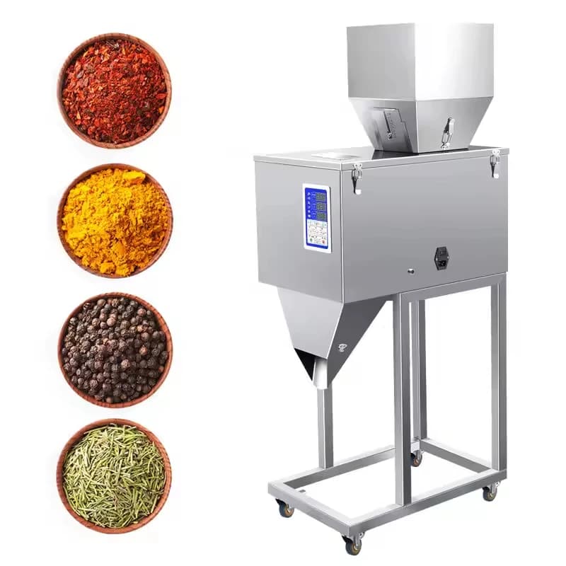 【HOT】Semi-Automatic Small Rice Sugar Scrubs Corn Spice Salt Coffee Particle Granule Grain Powder Weighing Filling Machine Bags