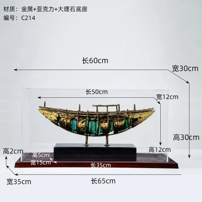 FZ Abstract Boat Sculpture Custom Stainless Steel Iron Art Decoration Sales Department Hotel Lobby Water Scene Floor Ornament