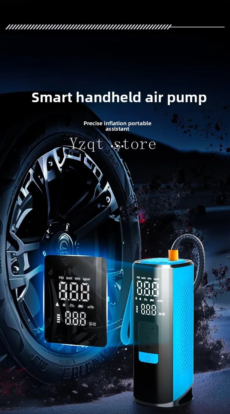Intelligent Wireless Car Air Pump Portable High Power Car Motorcycle Electric Vehicle Tire Air Pump
