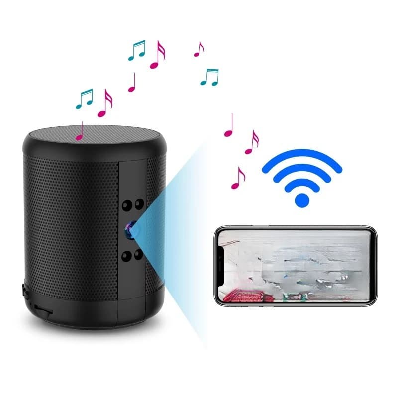Multifunctional portable speaker with a 3600mAh ultra-thin wireless speaker camera