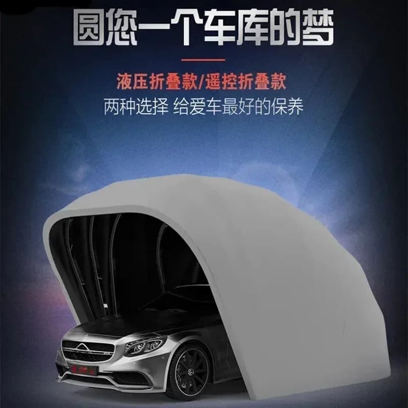 5.5m Mobile Garage Carport - Semi-Automatic/Full-Automatic Folding Retractable Shed (Anti-Exposure Sunshade)