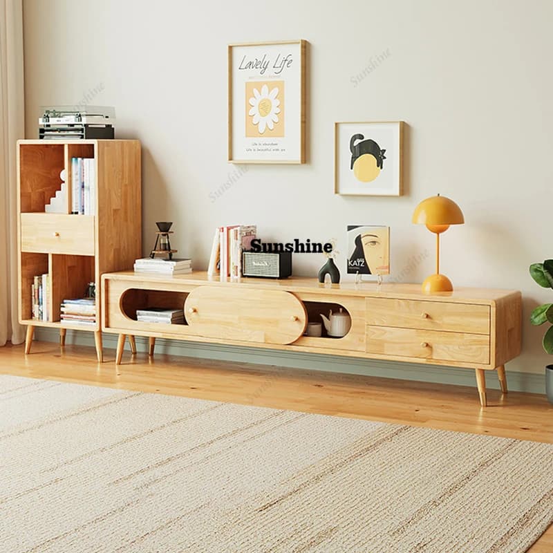 Japanese Modern Tv Stands Rustic Nordic Minimalist Glamour Tv Stands With Drawers Elegant Muebles Para Tv Furniture For Home