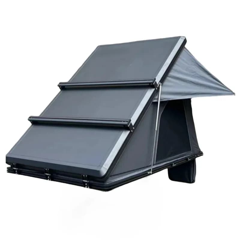 Aluminium Hard Shell Car Rooftop Tent with Triangle Protective Cover for Car Roof Top Camping