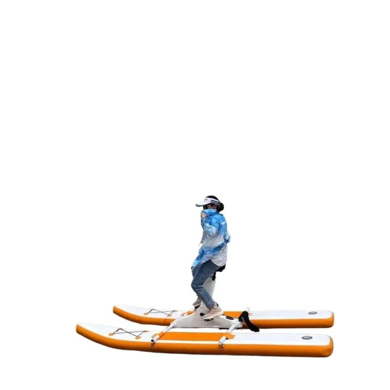 Inflatable, outdoor water bike, quality assurance
