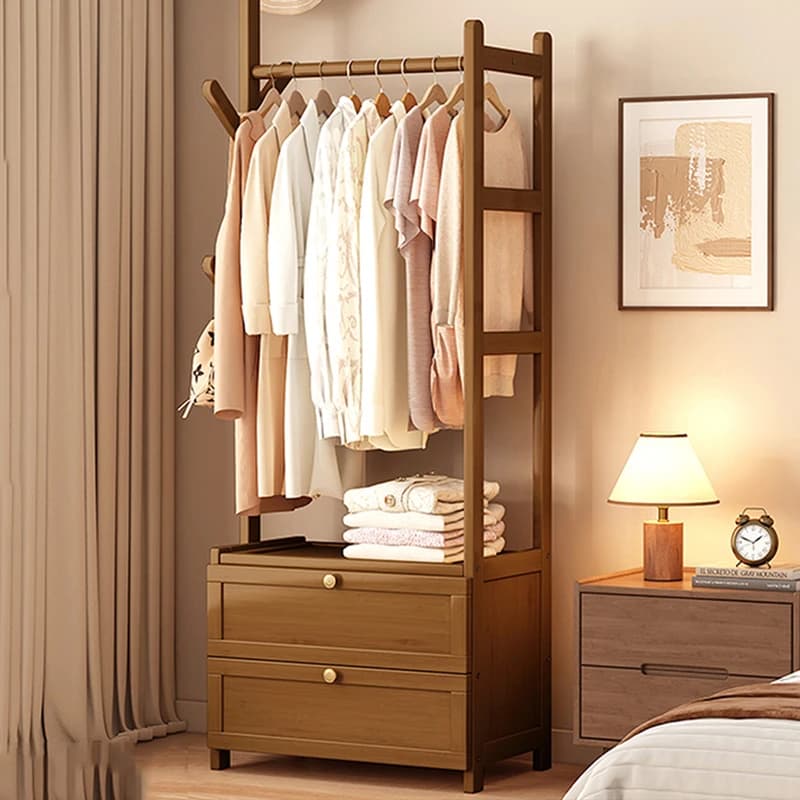 Wooden Wardrobes Coat Racks Filing Cabinets Bag Hanger Dress Corner Shelf Coat Racks Shoe Open Arara De Roupa Home Furniture
