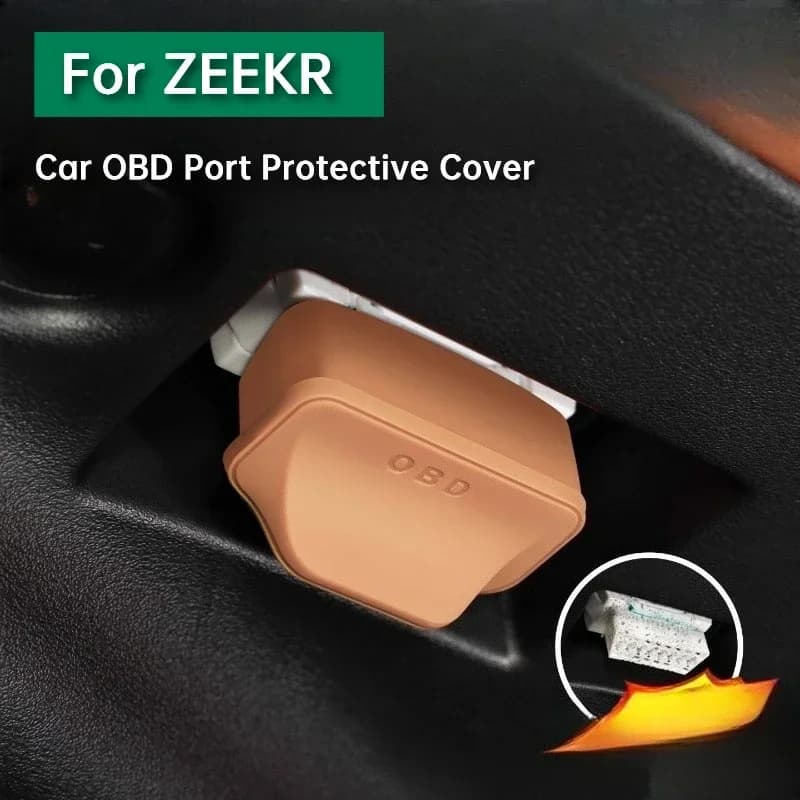 Fit For Zeekr 001 7X 9X 007GT 009 Car OBD Diagnostic Port Protective Cover Dustproof Sleeve Guard Cap Automotive Interior