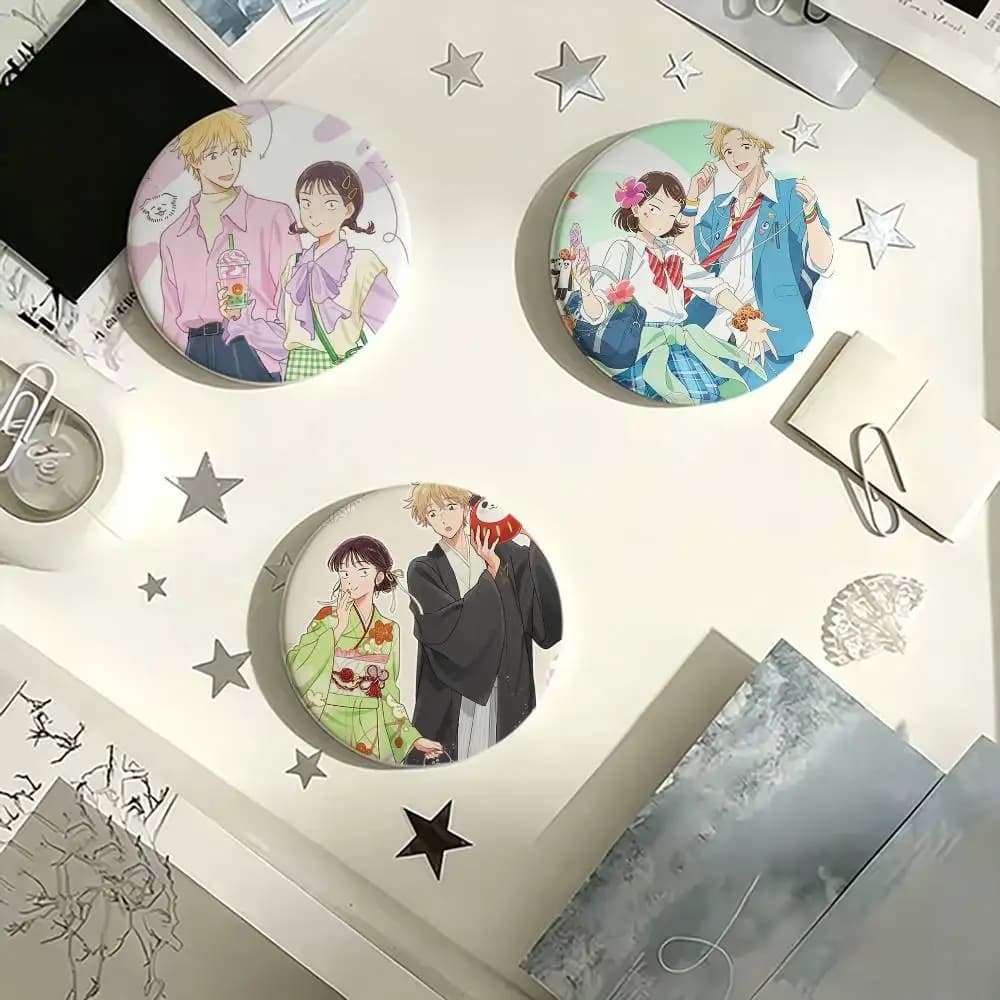 mitsumi and shima Button Pins Backpack Clothing Decor Brooch Badge Jewelry Gifts for Kids