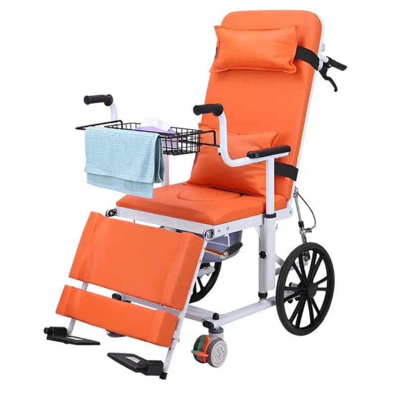 Large wheel lift machine, full and half lying down, elderly transfer car, reclining chair hydraulic lift car