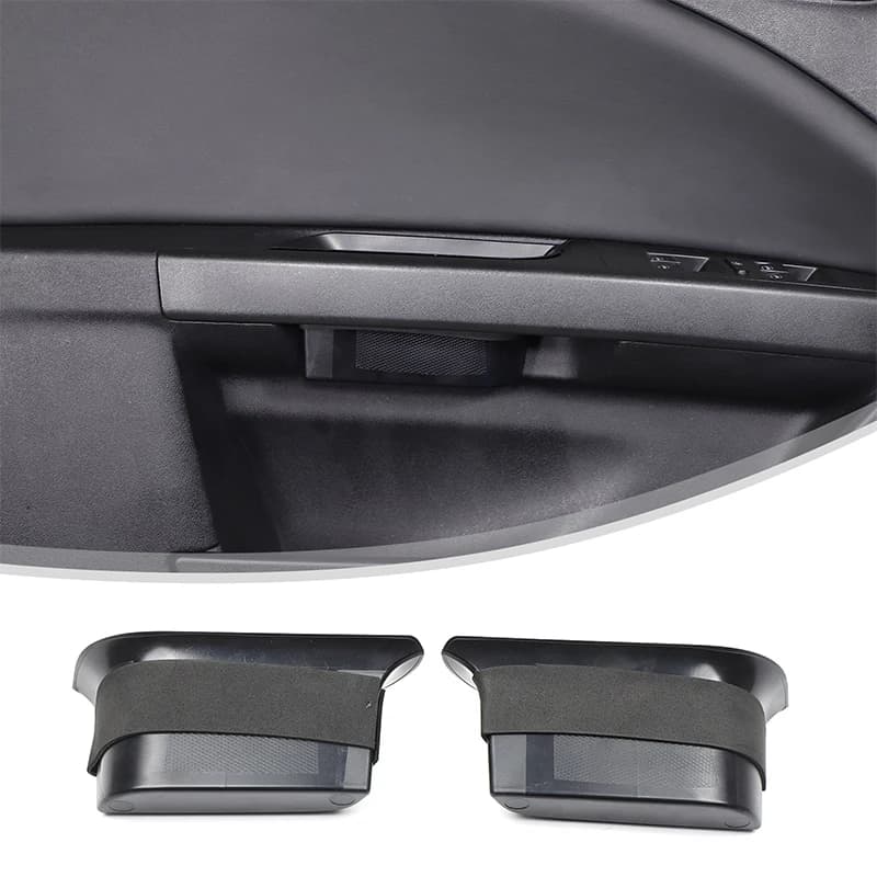 Front Door Storage Box Door Storage Barrel Organizer Tray Door Handle Pocket Insert For SEAT Leon PQ35 2008-2012 Car Accessories