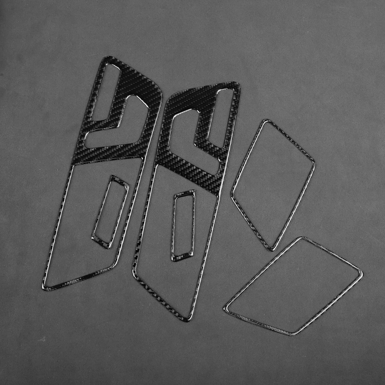For Mercedes-Benz E-Class W212/S212 2011–2015 Carbon Fiber Door Handle Set  Automotive Interiors  Accessories Trim Stickers