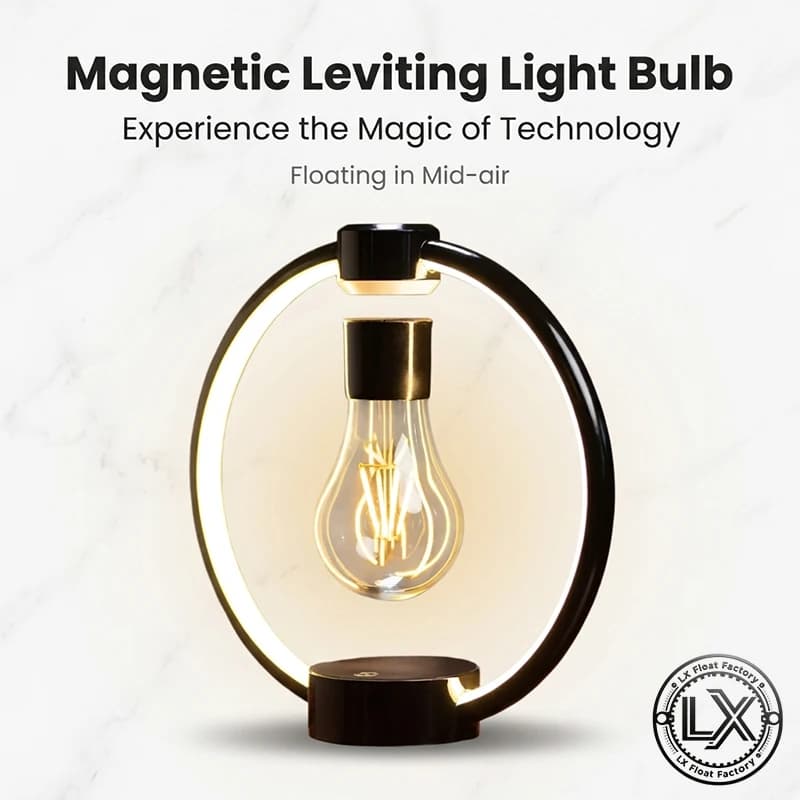 Magnetic Levitation Lamp Creativity Floating Glass LED Bulb Home Office Desk Decoration Birthday Gift Table Novelty Night Light