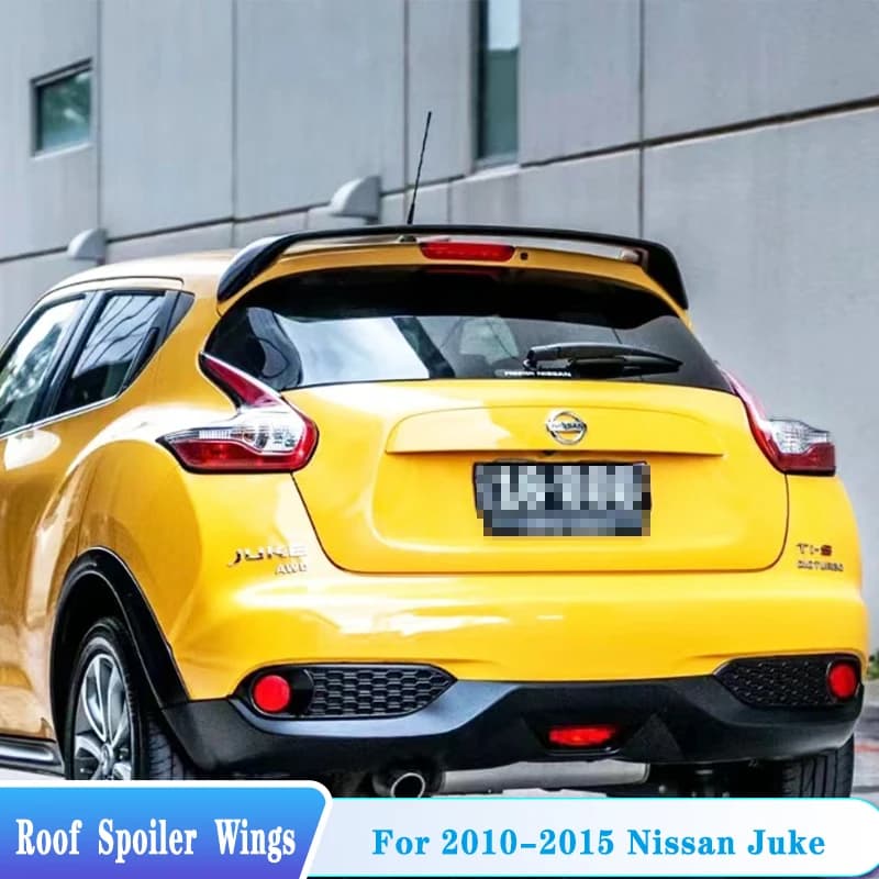 For 2010-2015 Nissan Juke F15 Rear Trunk Lid Window Roof Spoiler Wings ABS Plastic Car Exterior Tuning Trim Body Kit Accessories