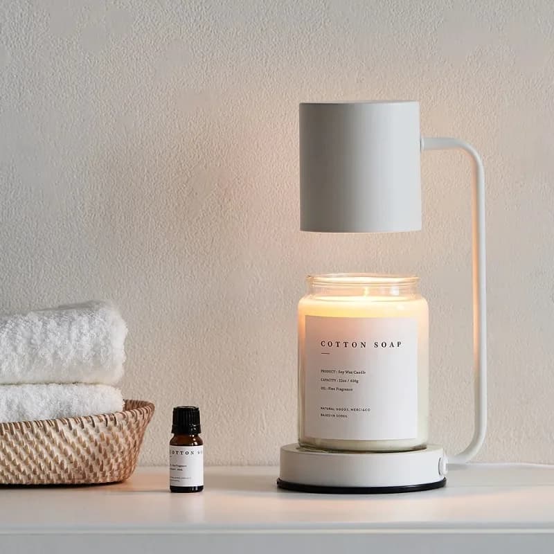 Korean Candle Warmer Lamp Candle Tray  Candle Holder Modern Dimmable Electric Night Light Fragrance Light Desk Decor Lighting