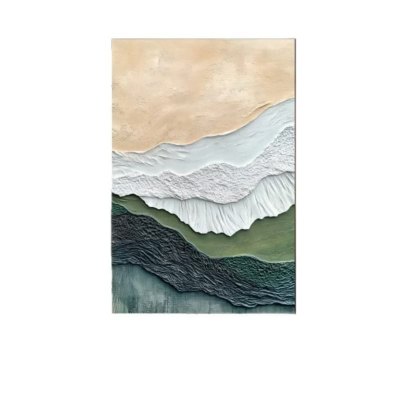 Cream wind decorative living room floor painting bedside high-end modern Nordic hotel corridor wall painting